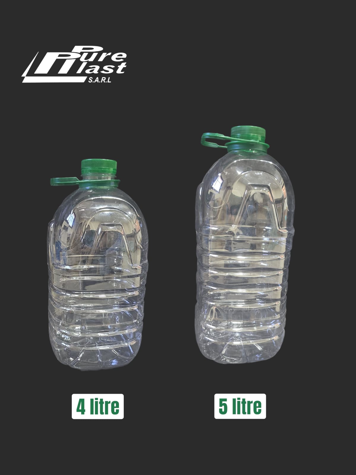 1L Ribbed Bottle Set