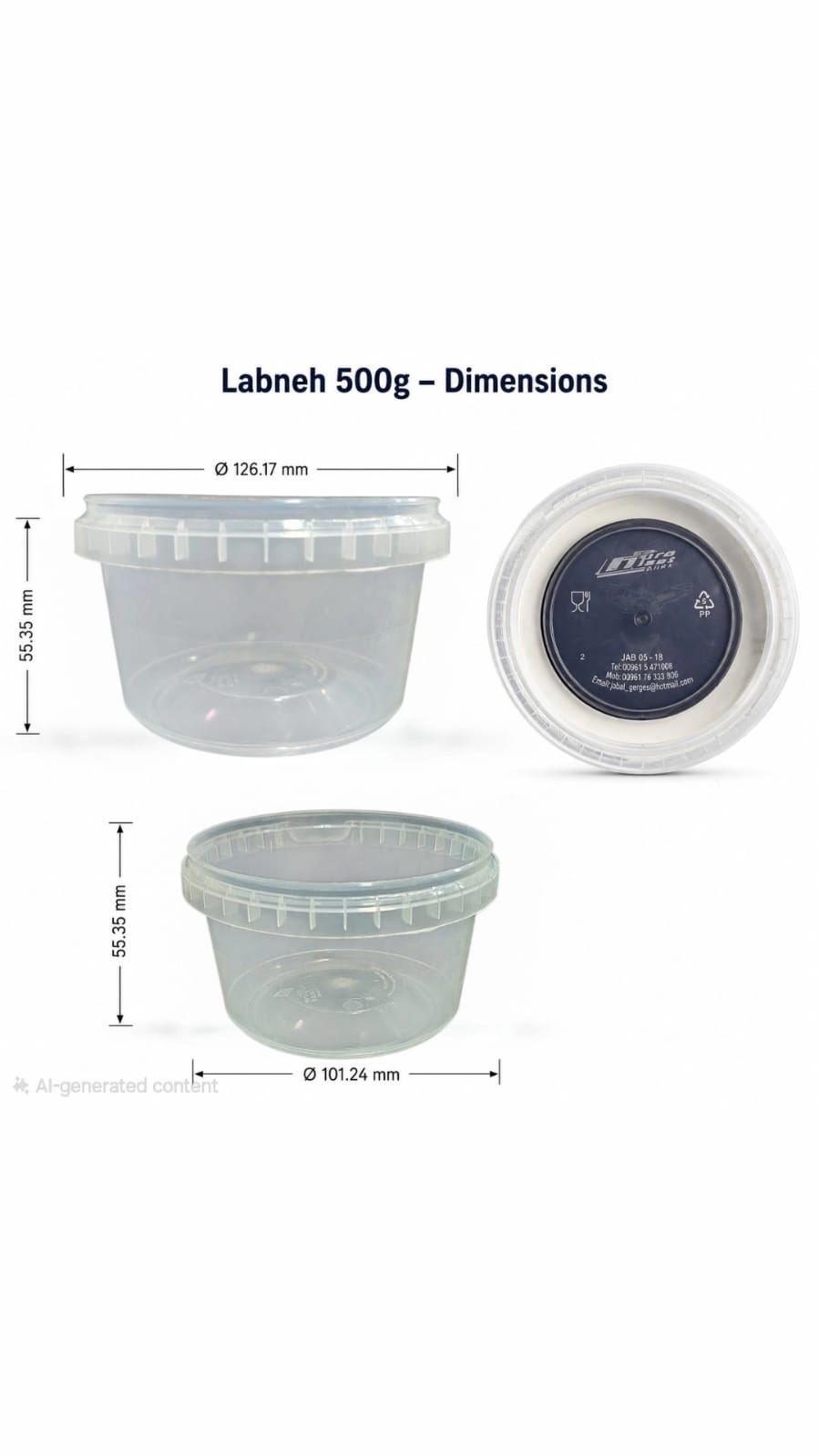 Branded Dairy Container